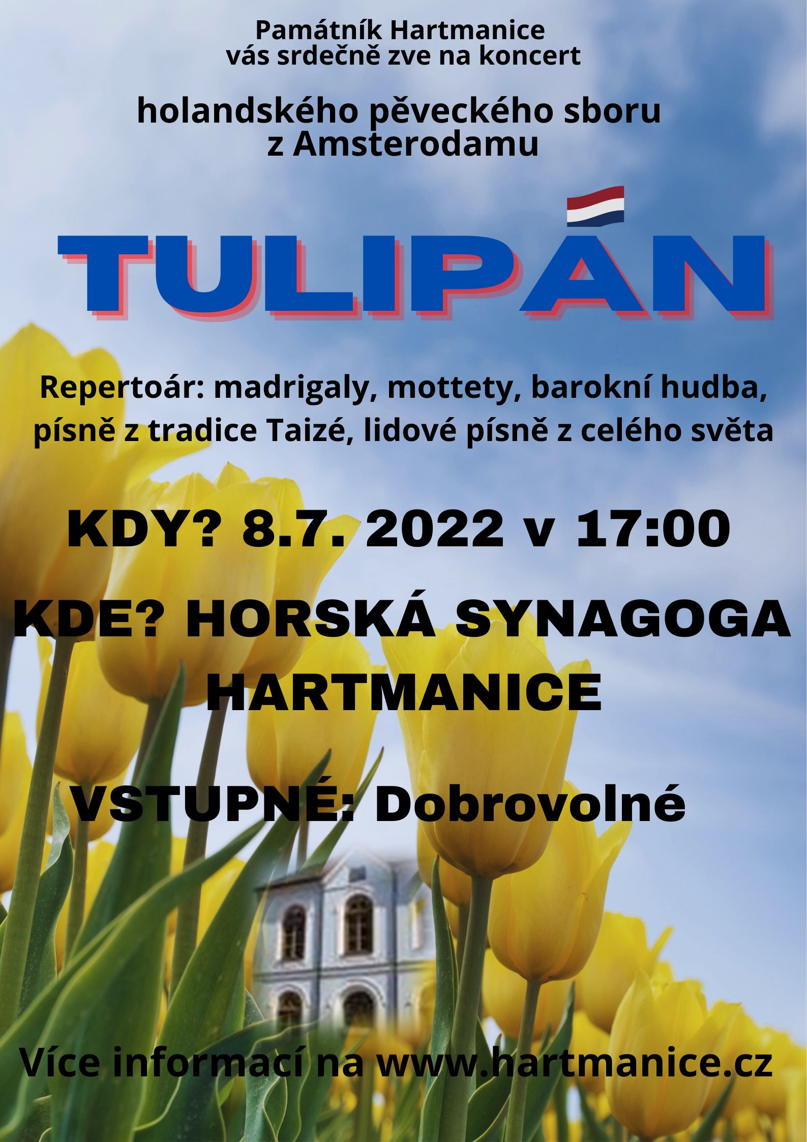 Koncert holandského hudebního uskupení Tulipan