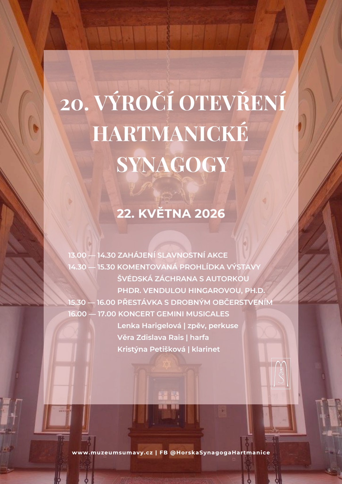 oslava 20 let synagogy